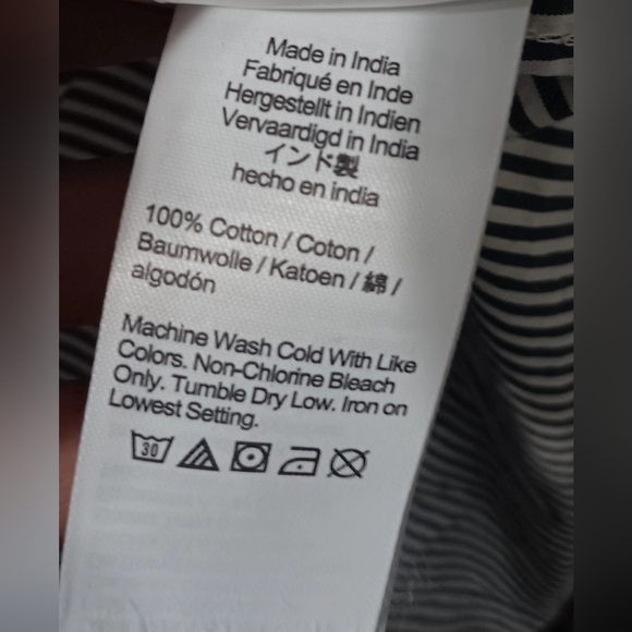 J. Crew 100% Coton,grey and White Buttoned Tie Front Shirt Dress - Picture 8 of 8